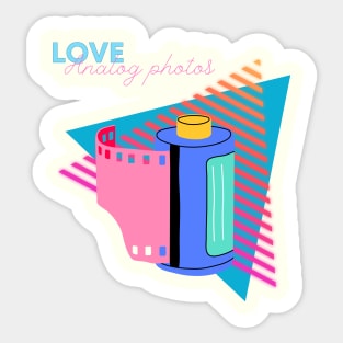 Love Analog Photos Sticker